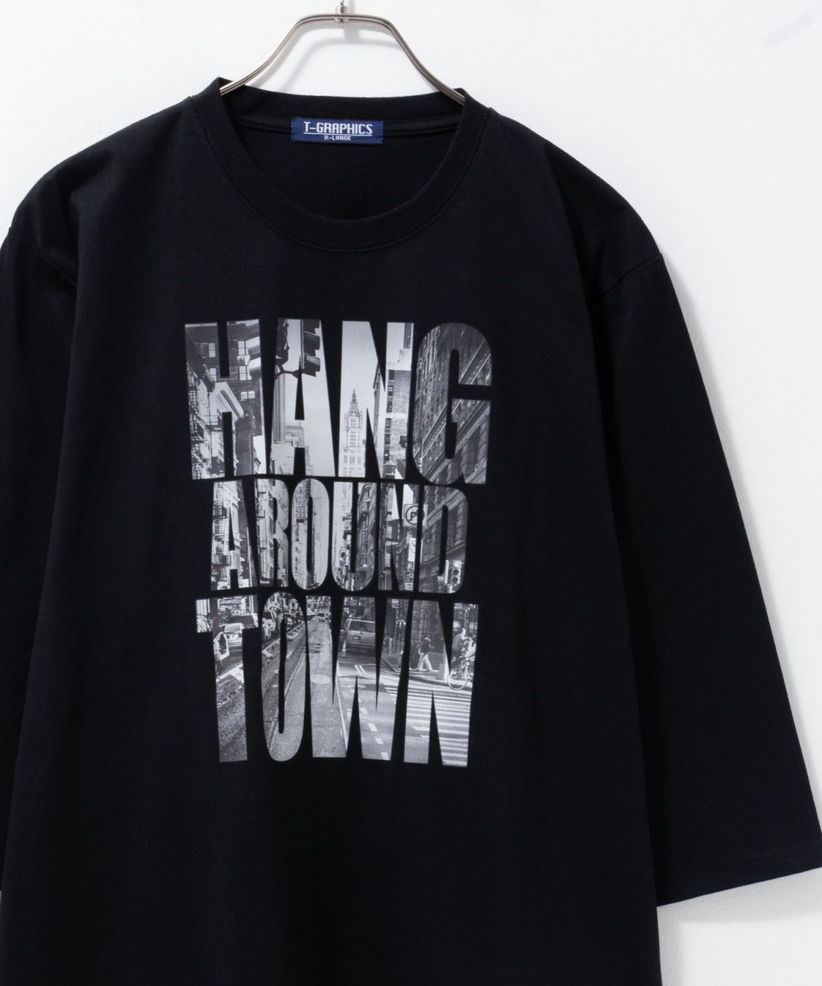 T-GRAPHICS 7分袖Tシャツ メンズ