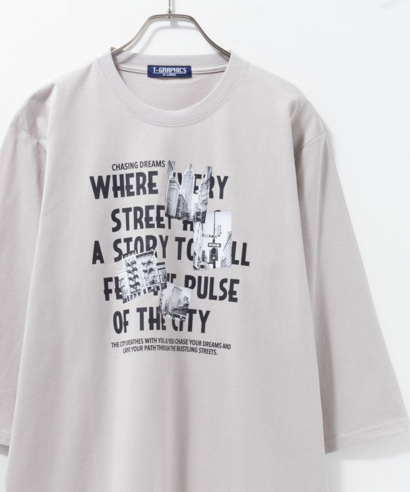 T-GRAPHICS  7分袖Tシャツ メンズ商品画像-5