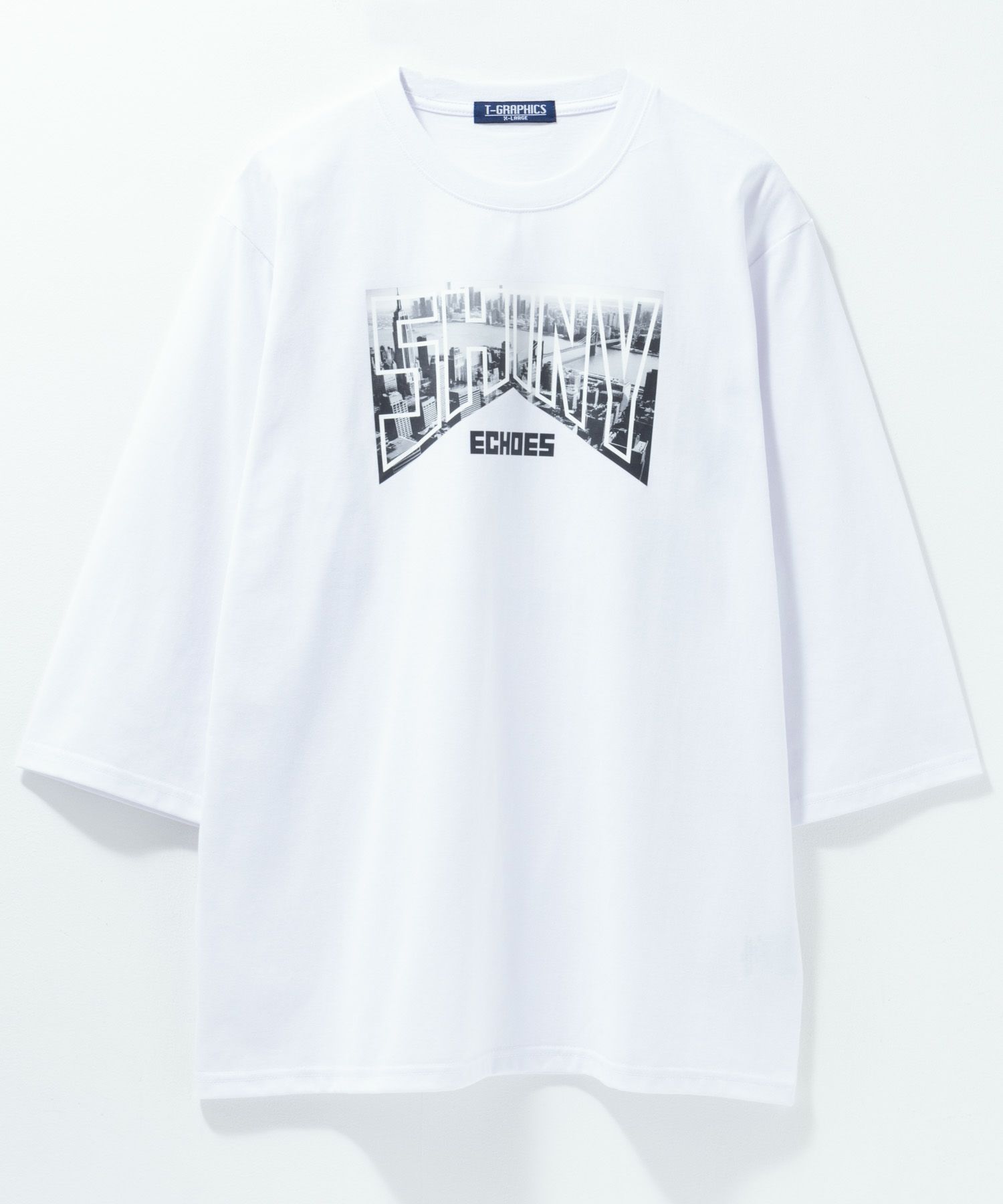 T-GRAPHICS 7分袖Tシャツ メンズ