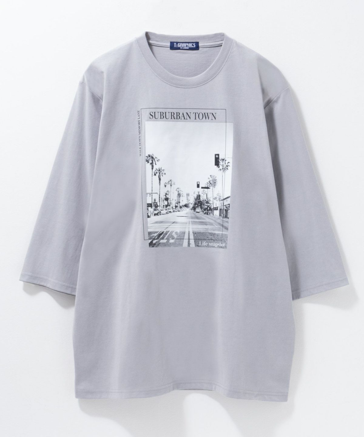 T-GRAPHICS 7分袖Tシャツ メンズ