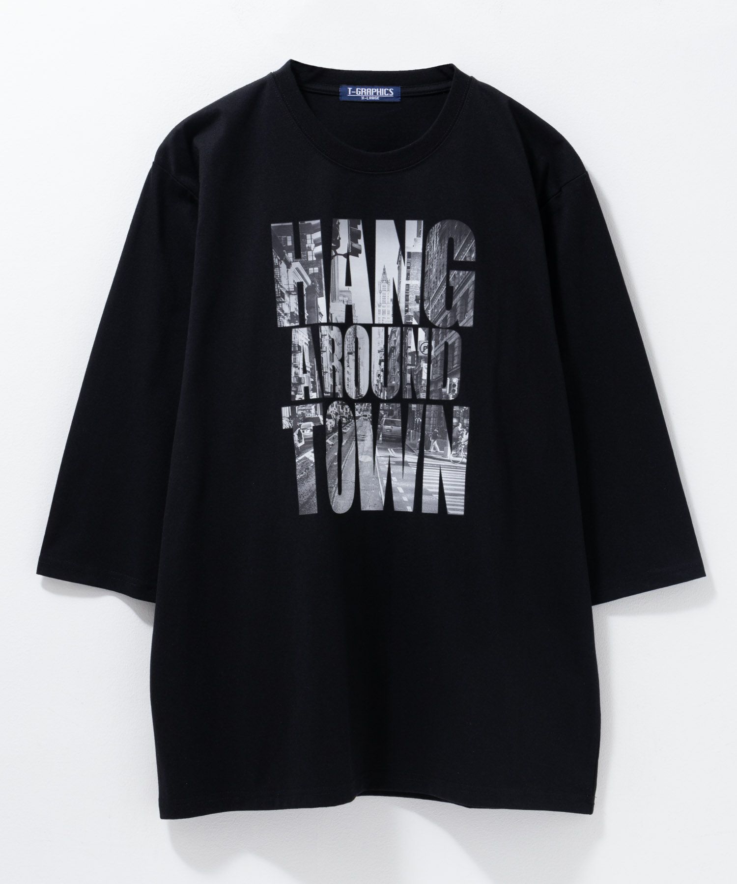T-GRAPHICS 7分袖Tシャツ メンズ