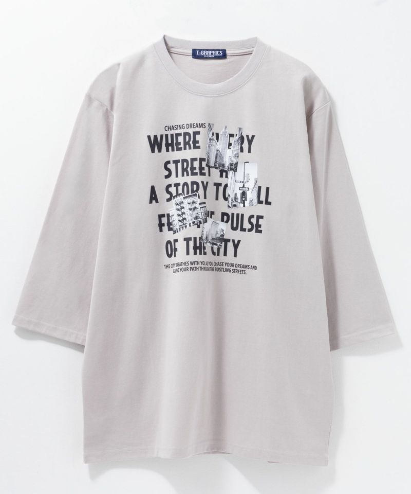 T-GRAPHICS  7分袖Tシャツ メンズ商品画像-14