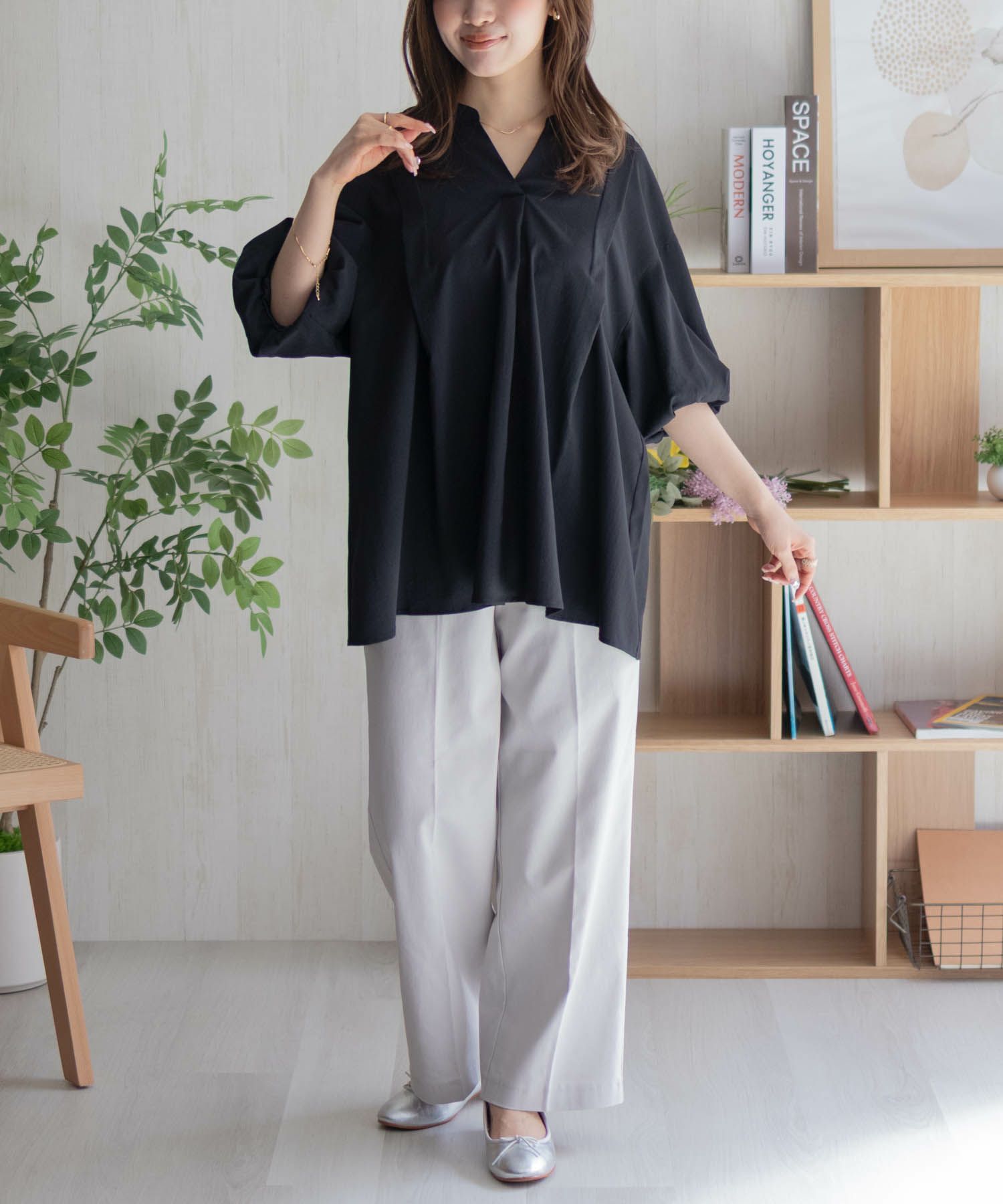 HusHusH バルーンスリーブブラウス レディース商品サムネイル-17