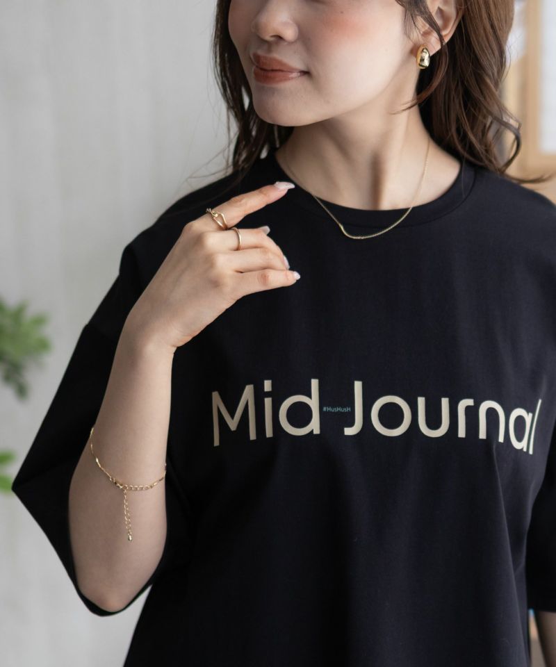 HusHusH  ロゴプリントチュニック レディース メール便 対応商品商品画像-5