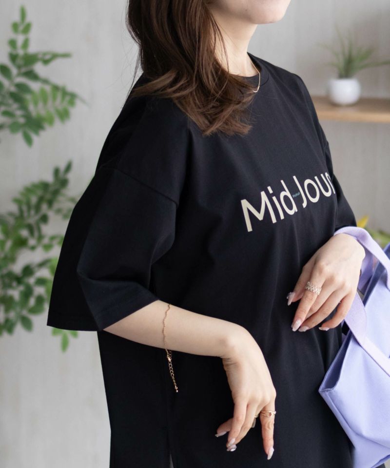 HusHusH  ロゴプリントチュニック レディース メール便 対応商品商品画像-6