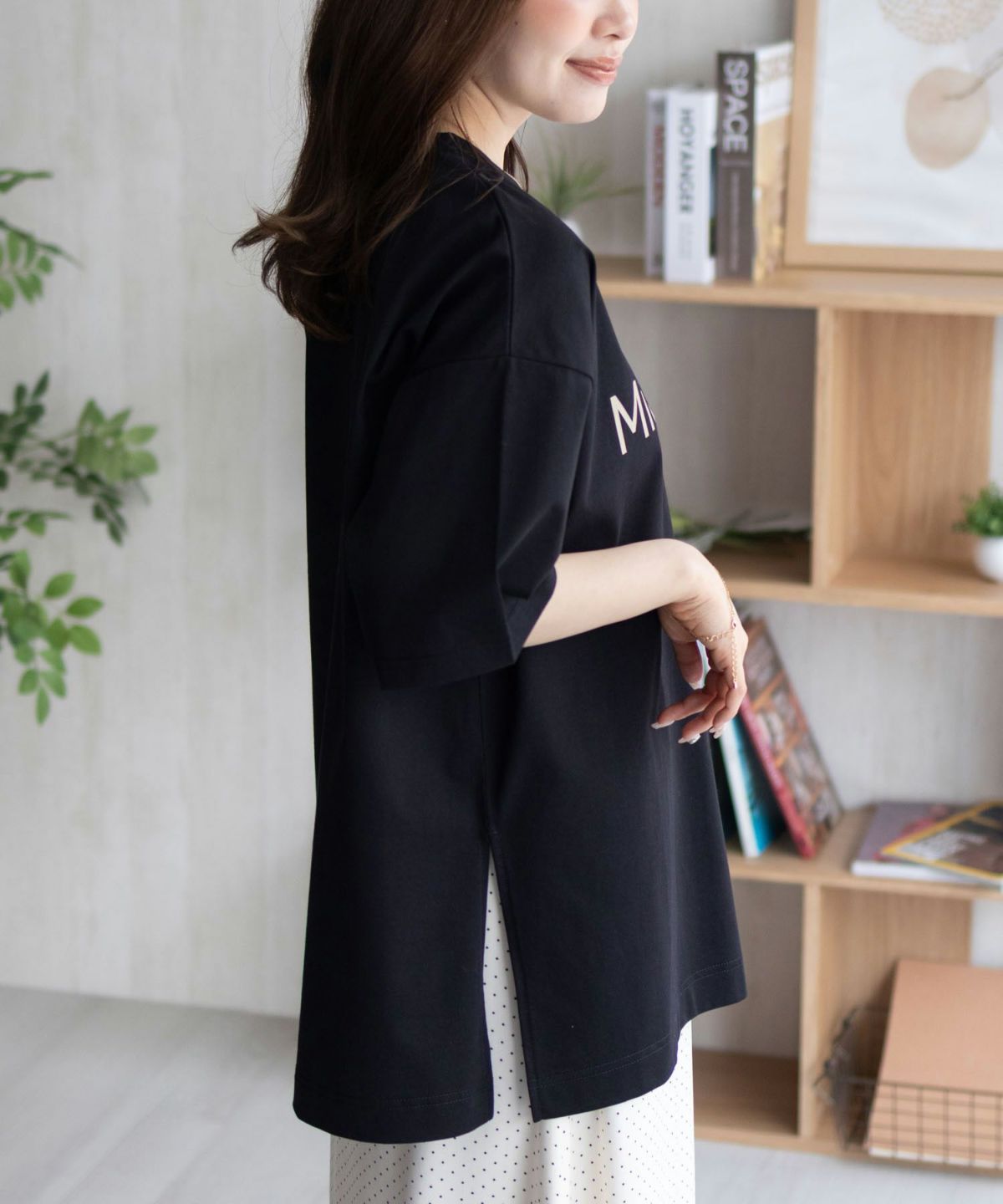 HusHusH ロゴプリントチュニック レディース ネコポス 対応商品