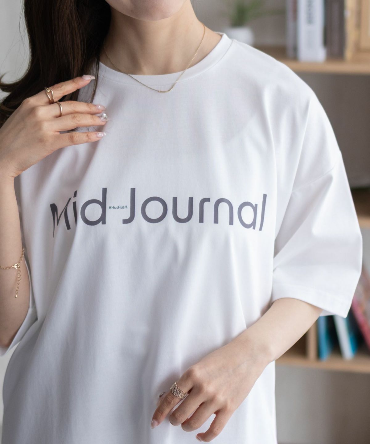 HusHusH ロゴプリントチュニック レディース ネコポス 対応商品