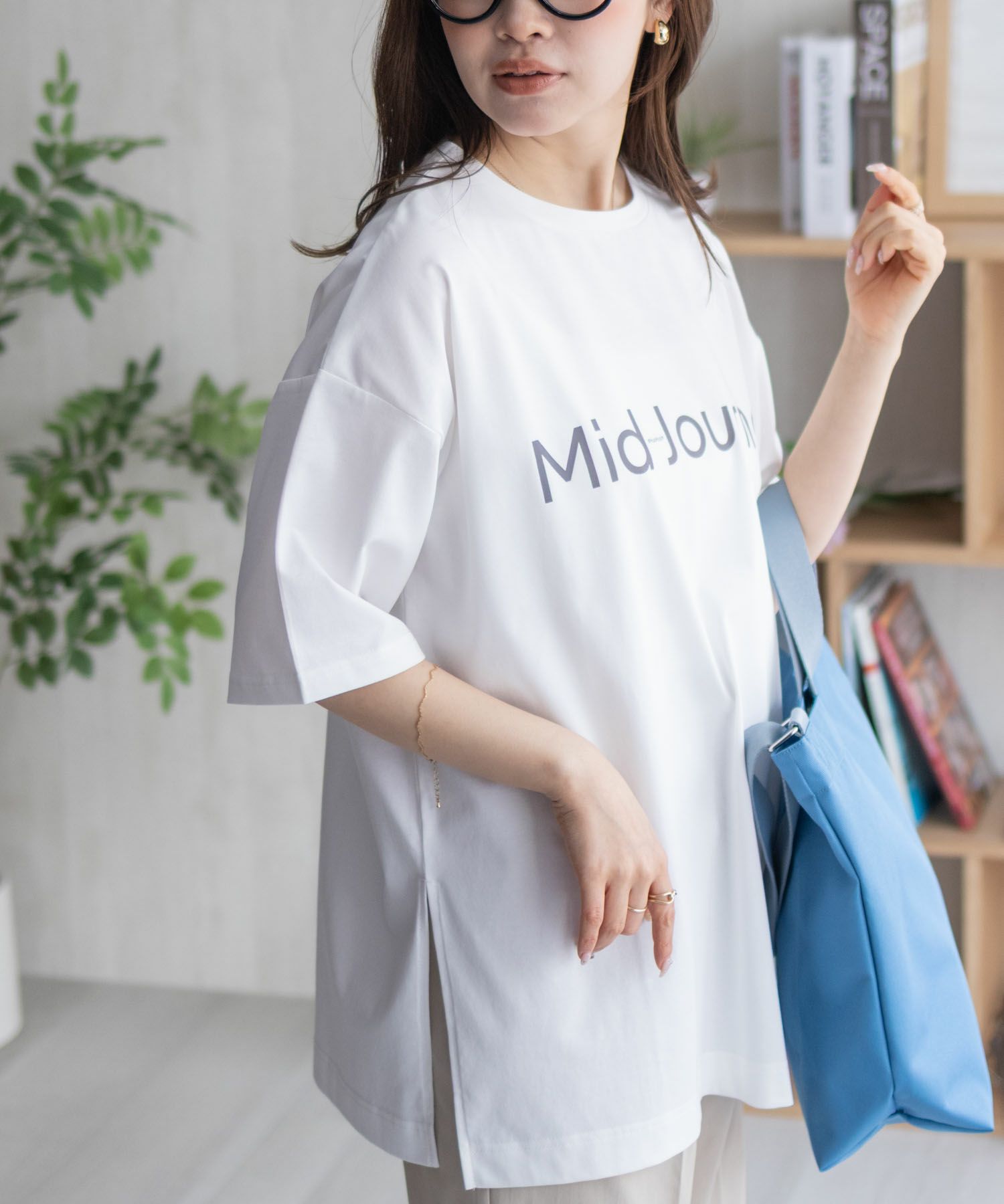 HusHusH ロゴプリントチュニック レディース メール便 対応商品商品画像-12