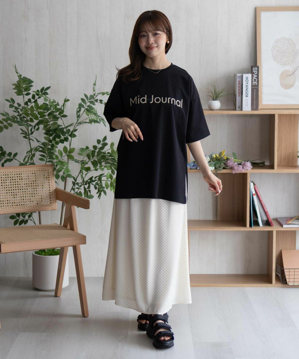 HusHusH ロゴプリントチュニック レディース ネコポス 対応商品