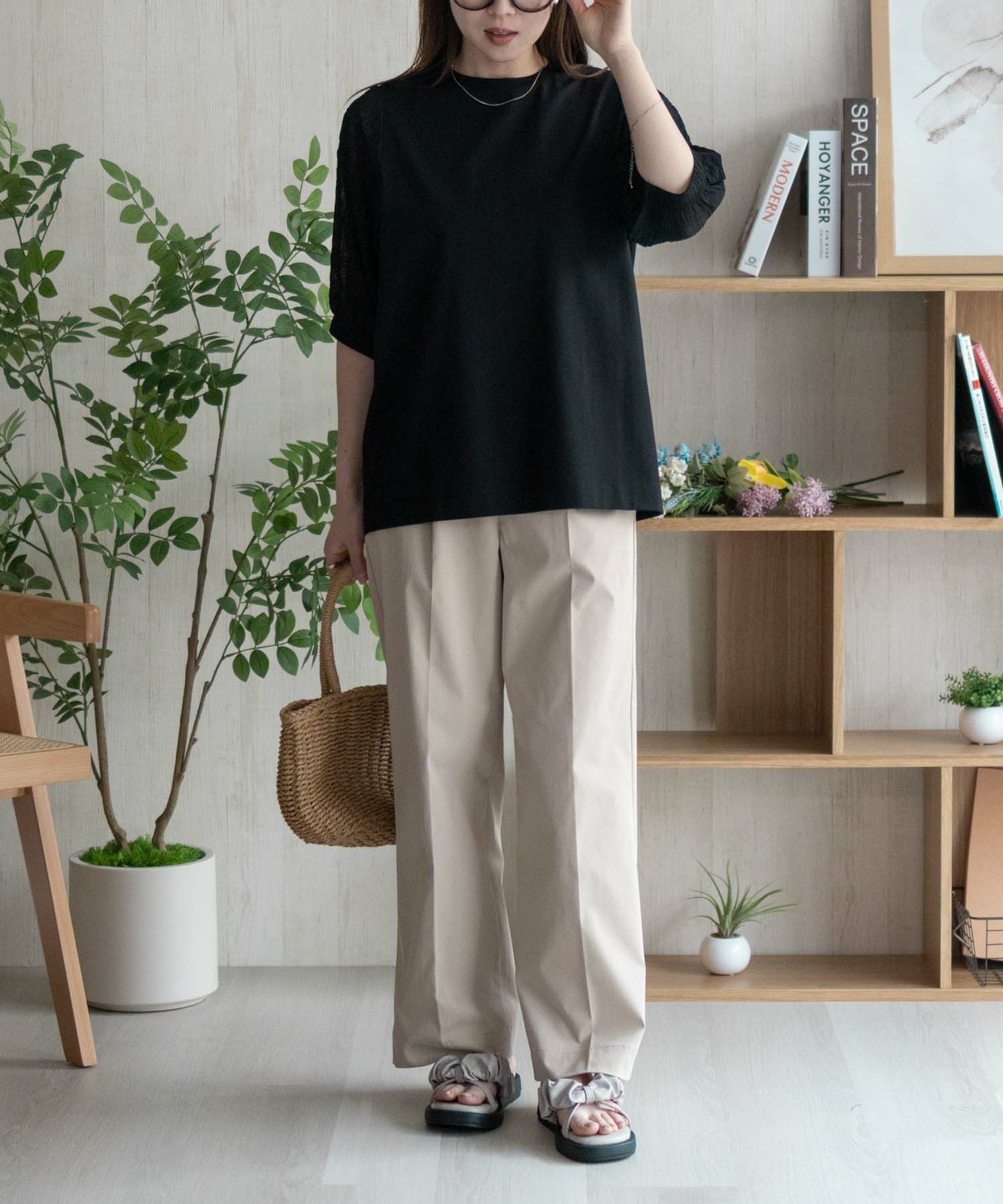 HusHusH  袖異素材プルオーバー レディース メール便 対応商品商品画像-13