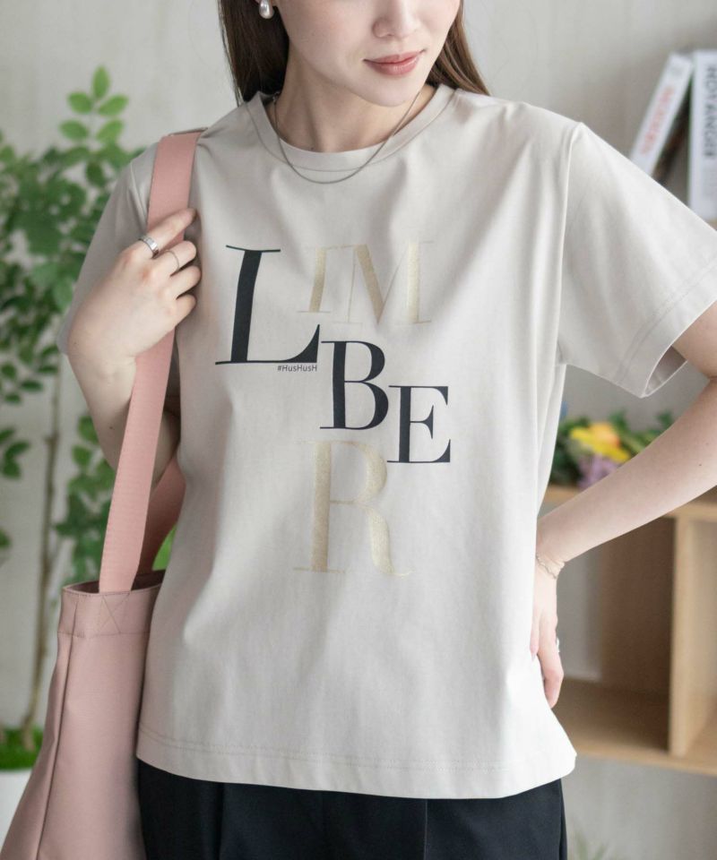 HusHusH ロゴプリントTシャツ レディース メール便 対応商品商品画像-3