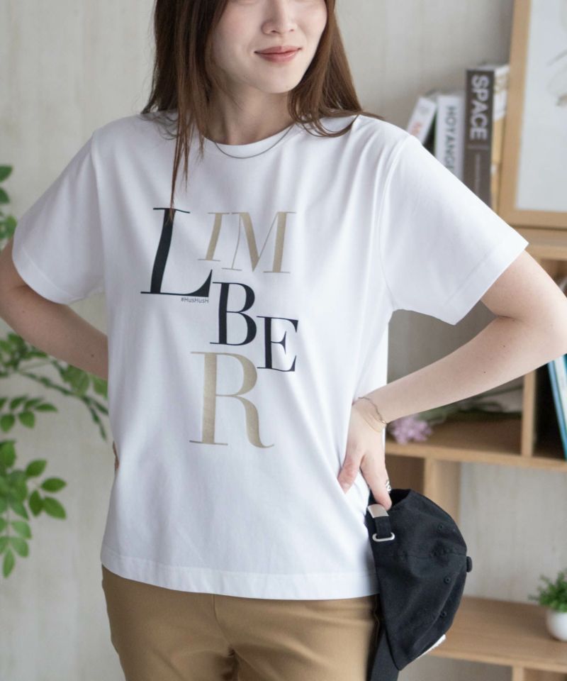 HusHusH ロゴプリントTシャツ レディース メール便 対応商品商品画像-5