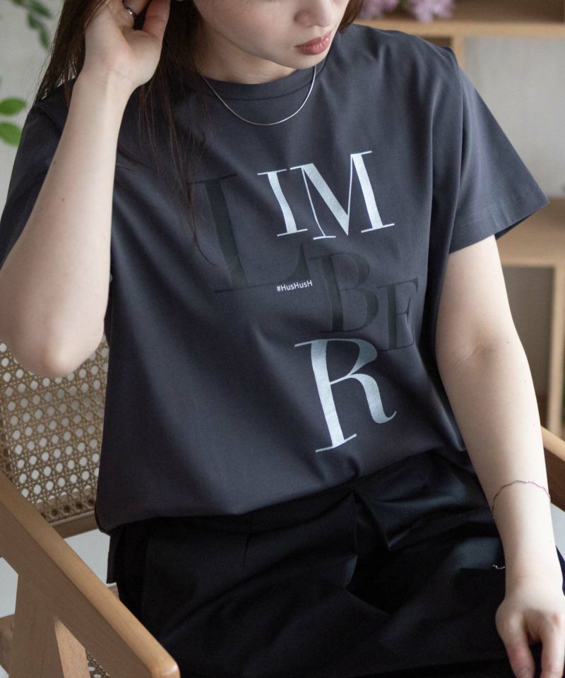 HusHusH  ロゴプリントTシャツ レディース メール便 対応商品商品画像-10