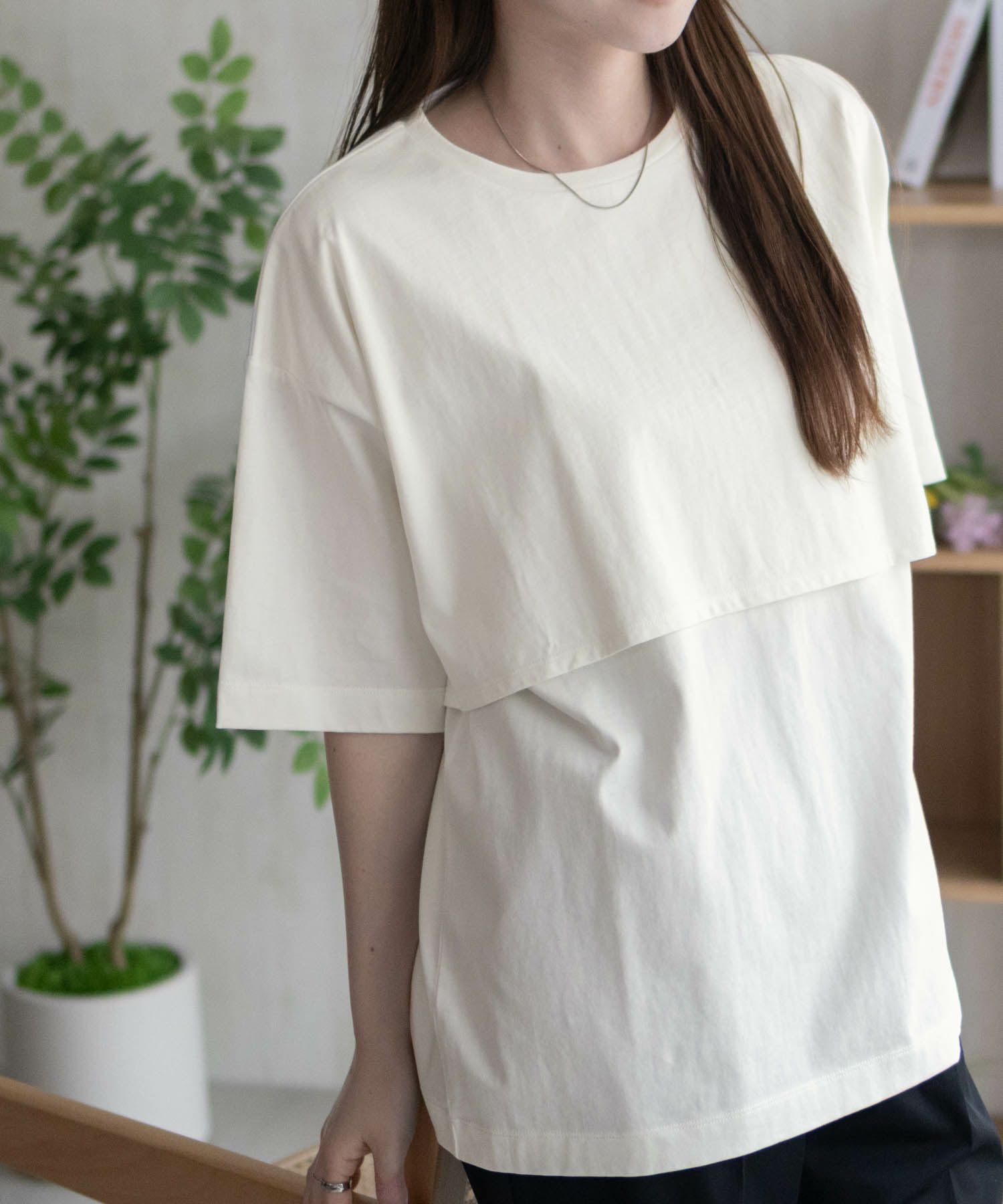 HusHusH  レイヤードフリルプルオーバー レディース メール便 対応商品商品サムネイル-2