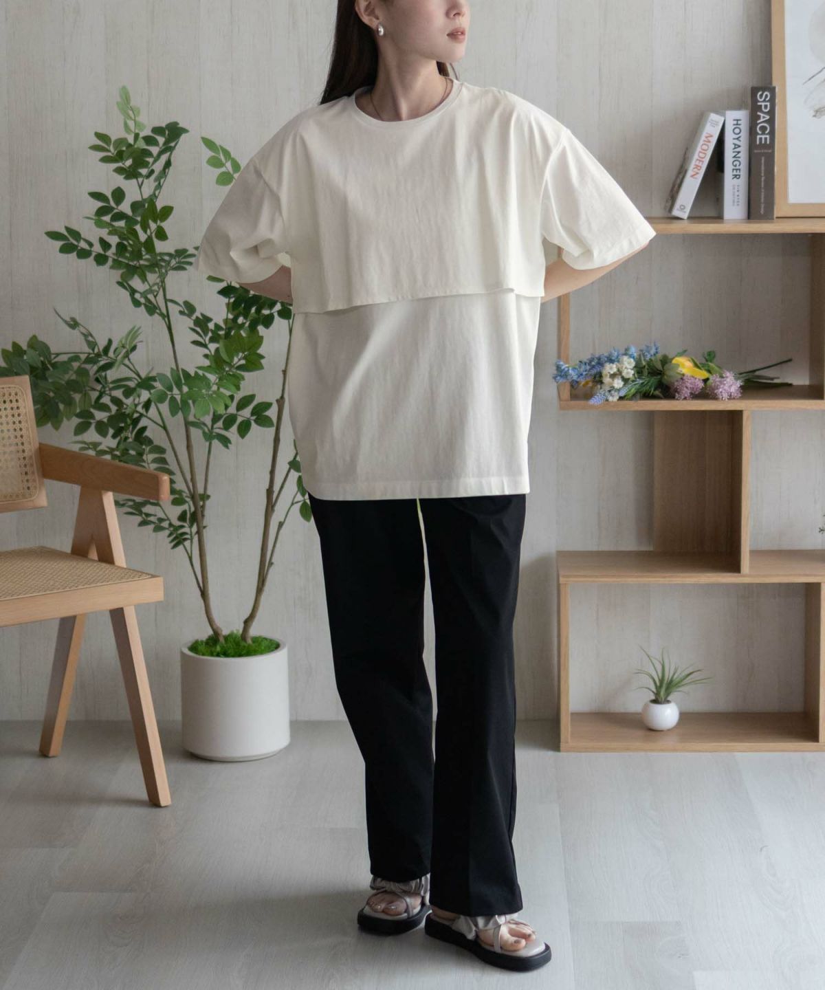 HusHusH レイヤードフリルプルオーバー レディース ネコポス 対応商品