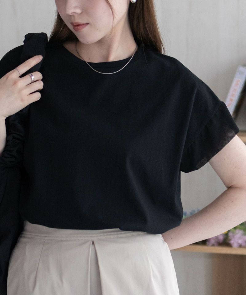 HusHusH  袖切替プルオーバー レディース メール便 対応商品商品画像-3