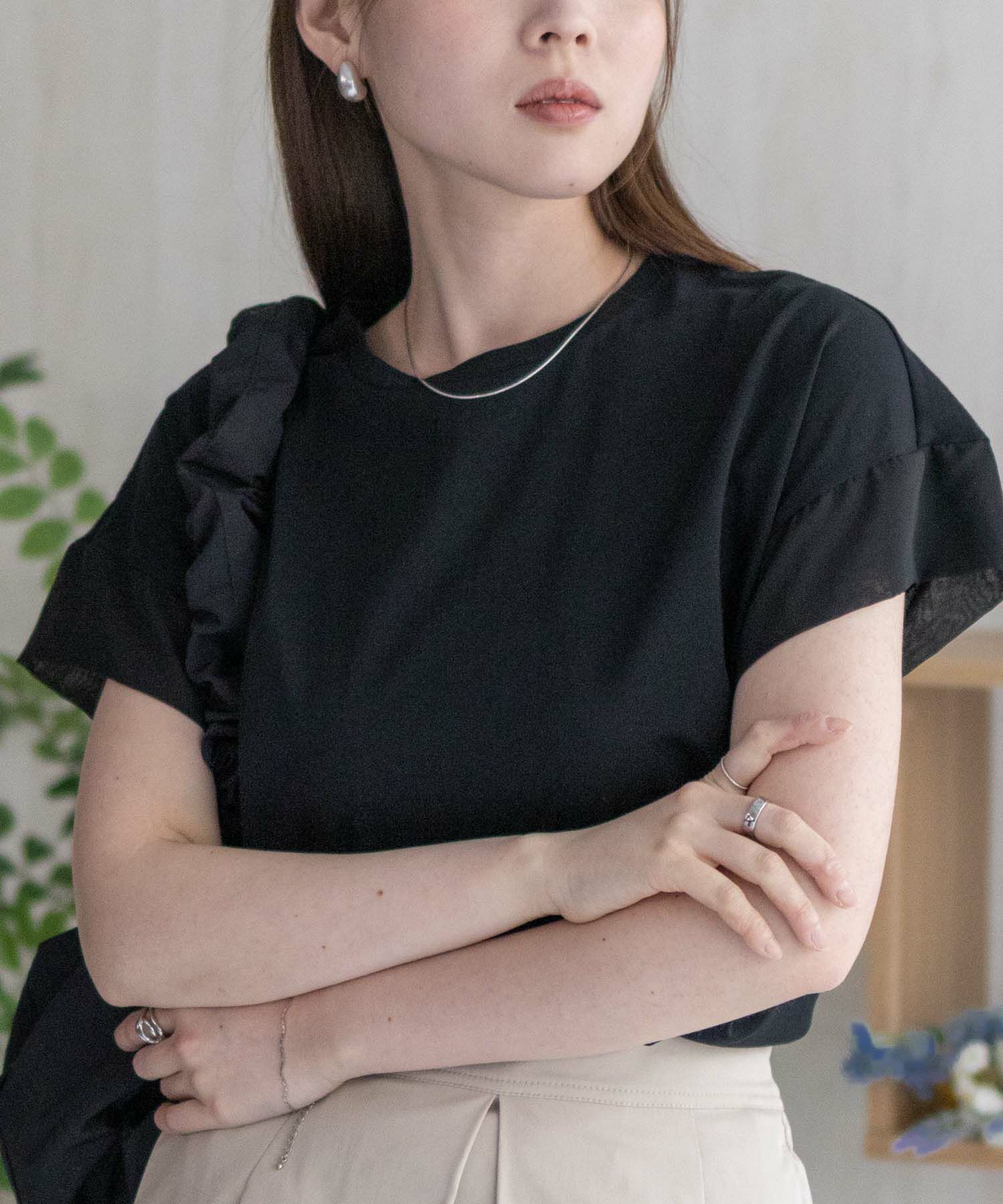 HusHusH 袖切替プルオーバー レディース ネコポス 対応商品