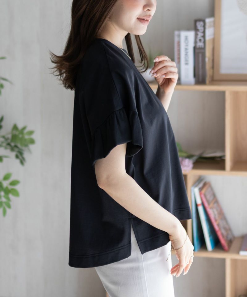 HusHusH  袖フリルプルオーバー レディース メール便 対応商品商品画像-8