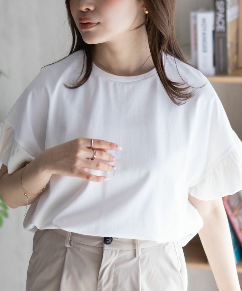 HusHusH 袖フリルプルオーバー レディース メール便 対応商品商品画像-11