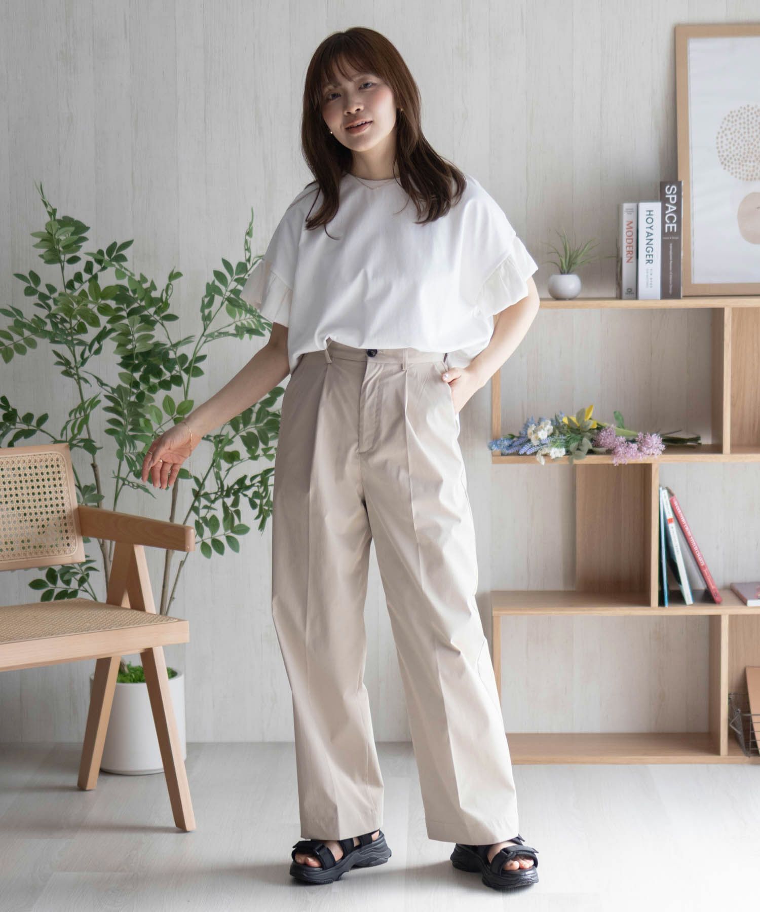 HusHusH  袖フリルプルオーバー レディース メール便 対応商品商品画像-31