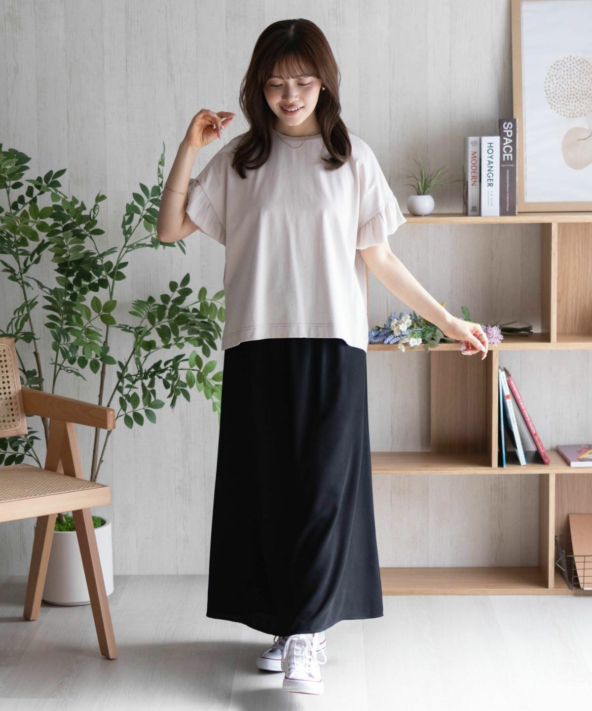 HusHusH 袖フリルプルオーバー レディース ネコポス 対応商品