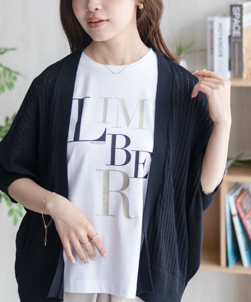 HusHusH 透かし編みドルマンカーディガン レディース商品画像-2