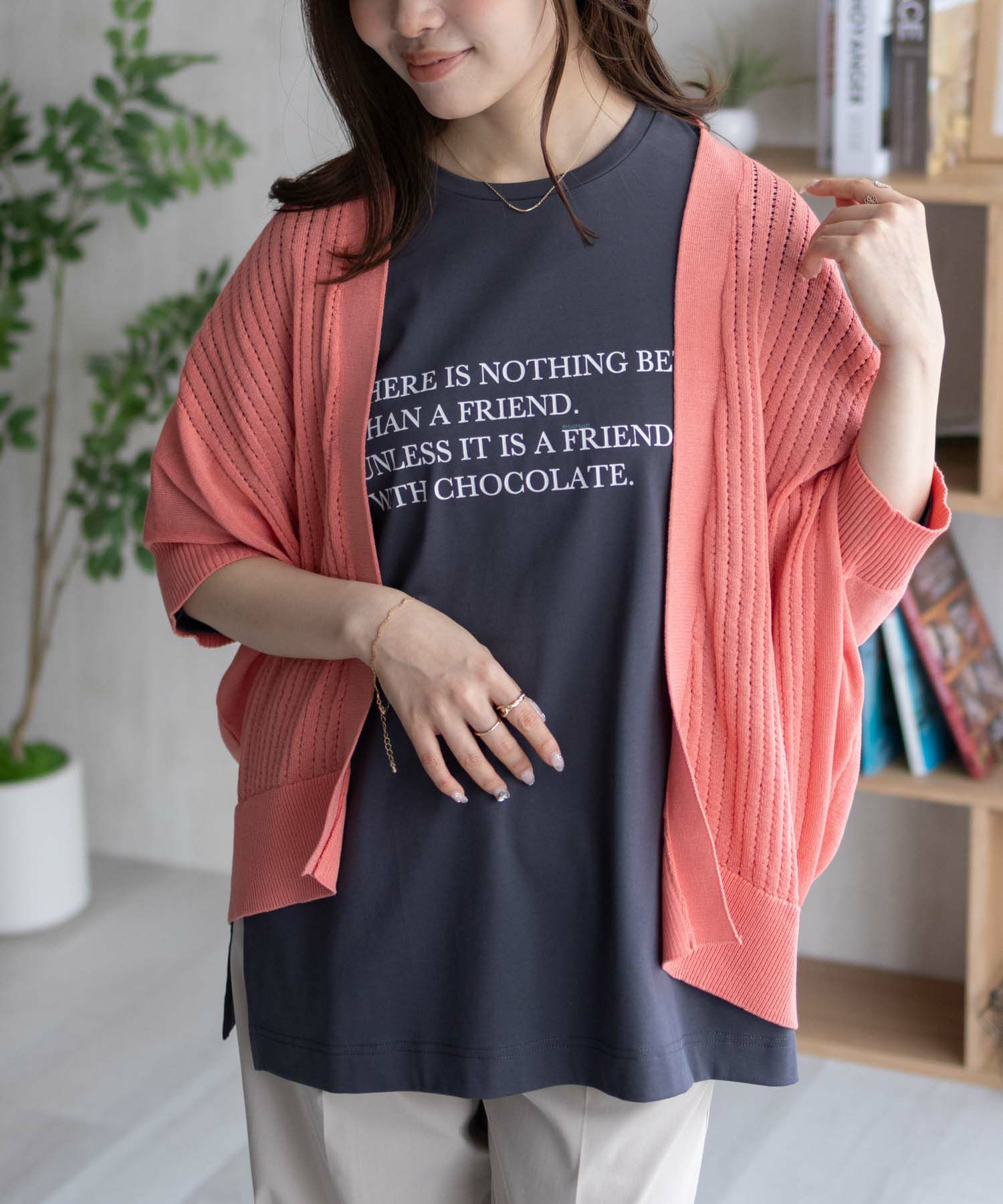 HusHusH  透かし編みドルマンカーディガン レディース商品画像-19