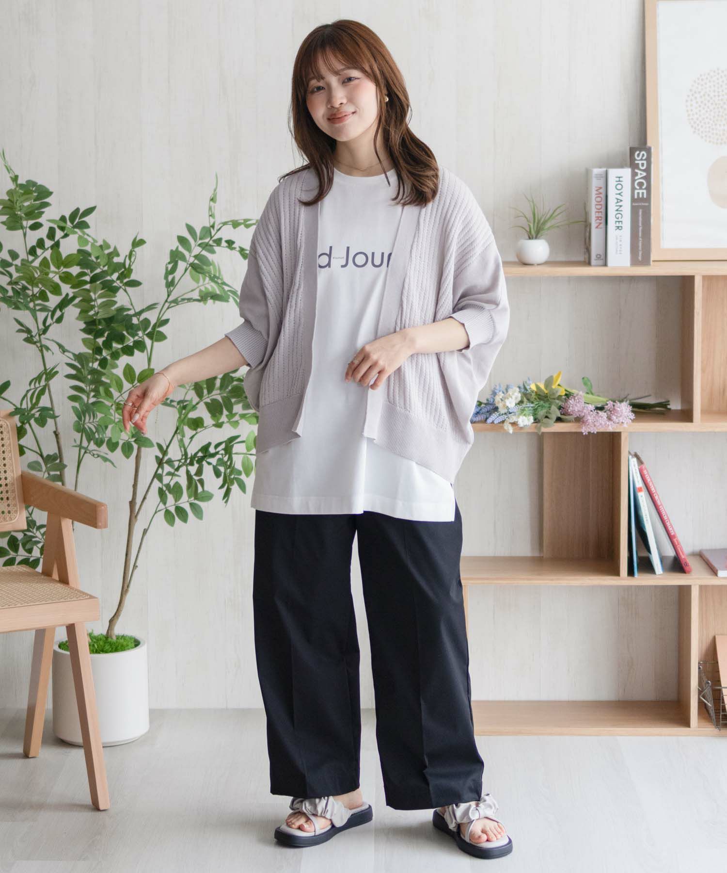 HusHusH  透かし編みドルマンカーディガン レディース商品画像-28