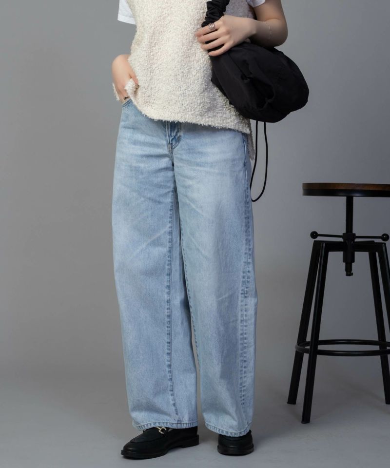 [期間限定価格]SOMETHING  LISA ヴィンテージワイドデニムパンツ レディース商品画像-4