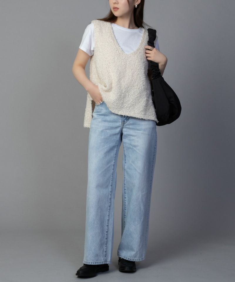 [期間限定価格]SOMETHING  LISA ヴィンテージワイドデニムパンツ レディース商品画像-9