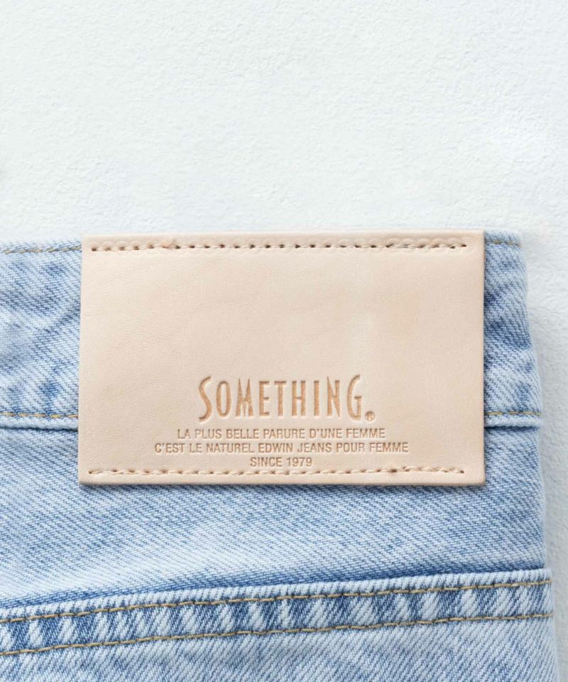 SOMETHING LISA ヴィンテージワイドデニムパンツ レディース