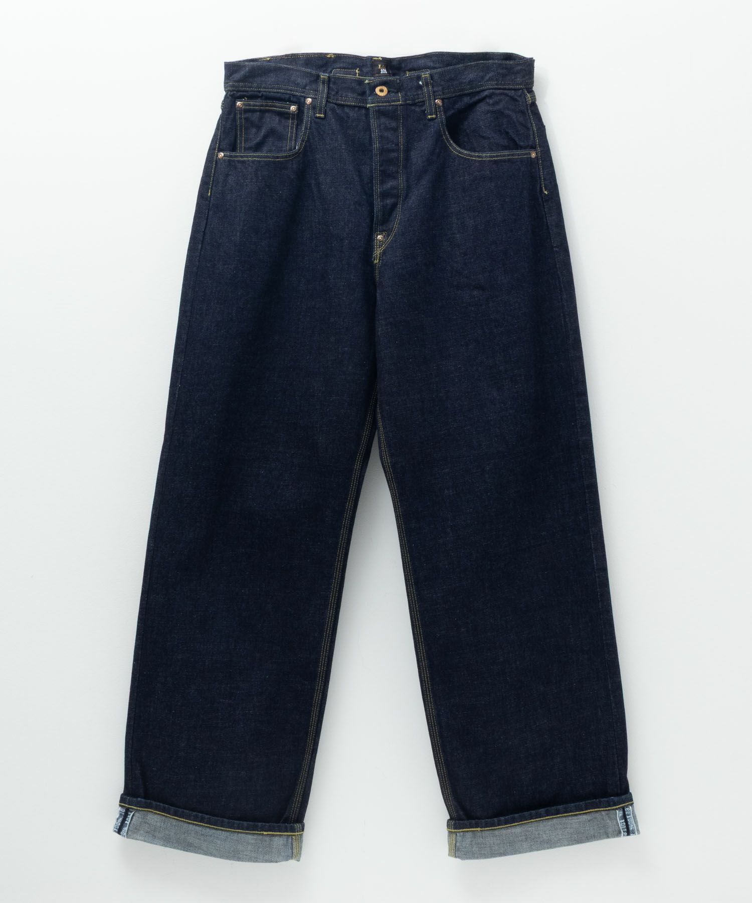 Lee 101 カウボーイワイドパンツ セルビッジデニム メンズ