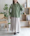 Howdy Marie  インドファブリック 7分袖シャーリングチュニック レディース商品サムネイル-22