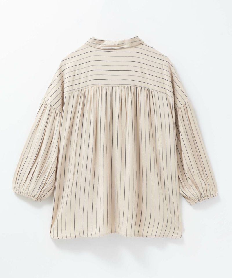 Howdy Marie  インドファブリック 7分袖シャーリングチュニック レディース商品画像-24