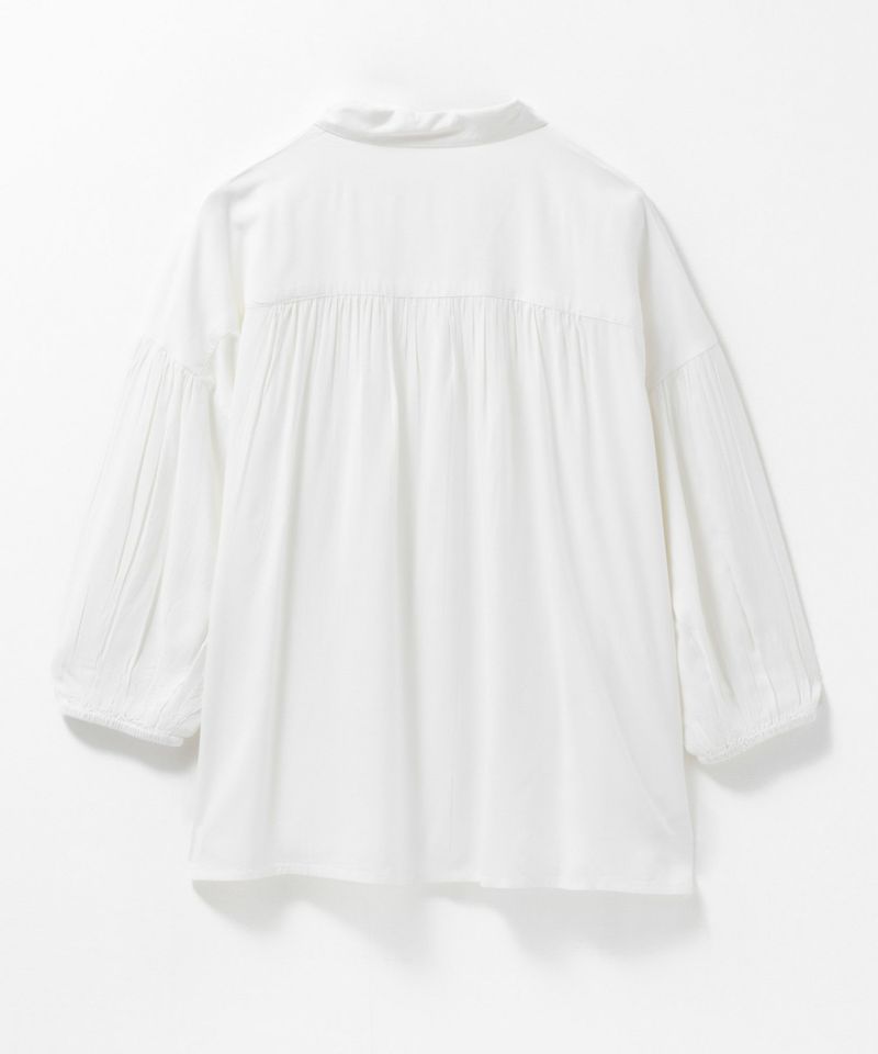 Howdy Marie  インドファブリック 7分袖シャーリングチュニック レディース商品画像-26