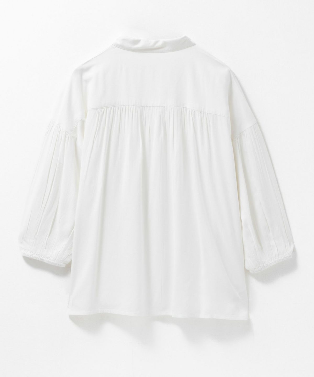 Howdy Marie インドファブリック 7分袖シャーリングチュニック レディース