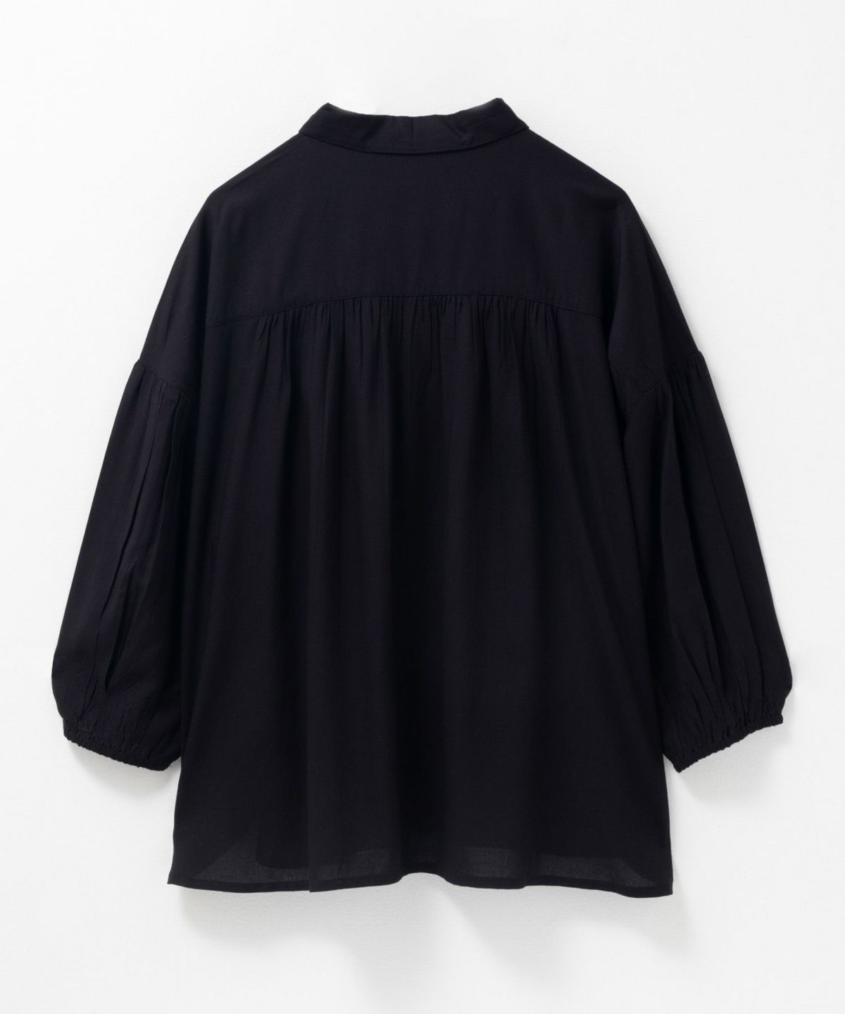 Howdy Marie インドファブリック 7分袖シャーリングチュニック レディース