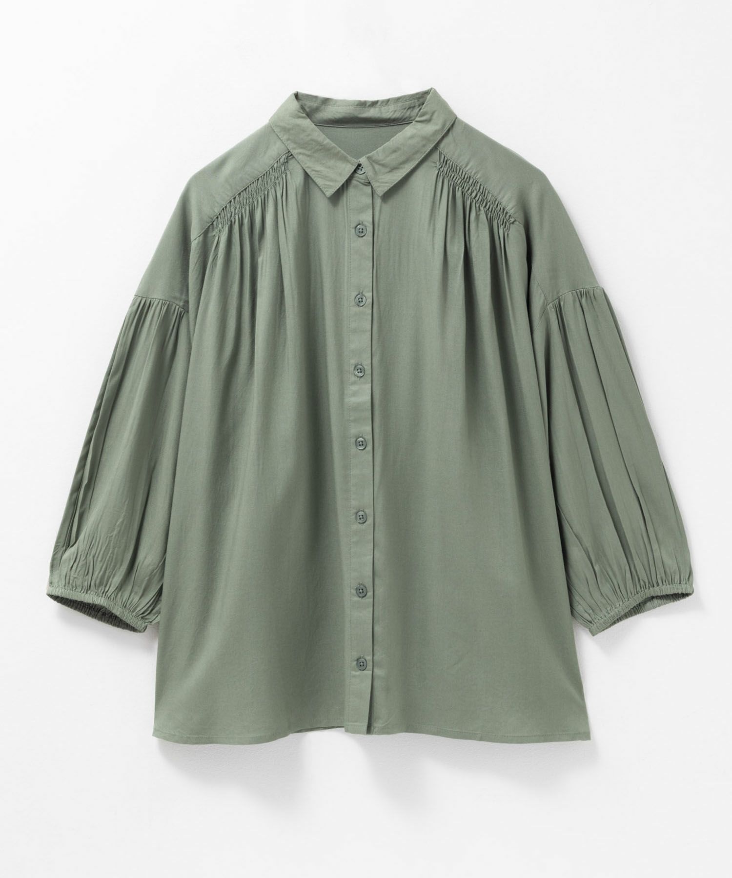 Howdy Marie  インドファブリック 7分袖シャーリングチュニック レディース商品サムネイル-29