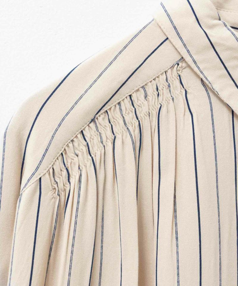 Howdy Marie インドファブリック 7分袖シャーリングチュニック レディース商品画像-31