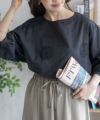 Howdy Marie インドファブリック 綿麻刺繍プルオーバー レディース