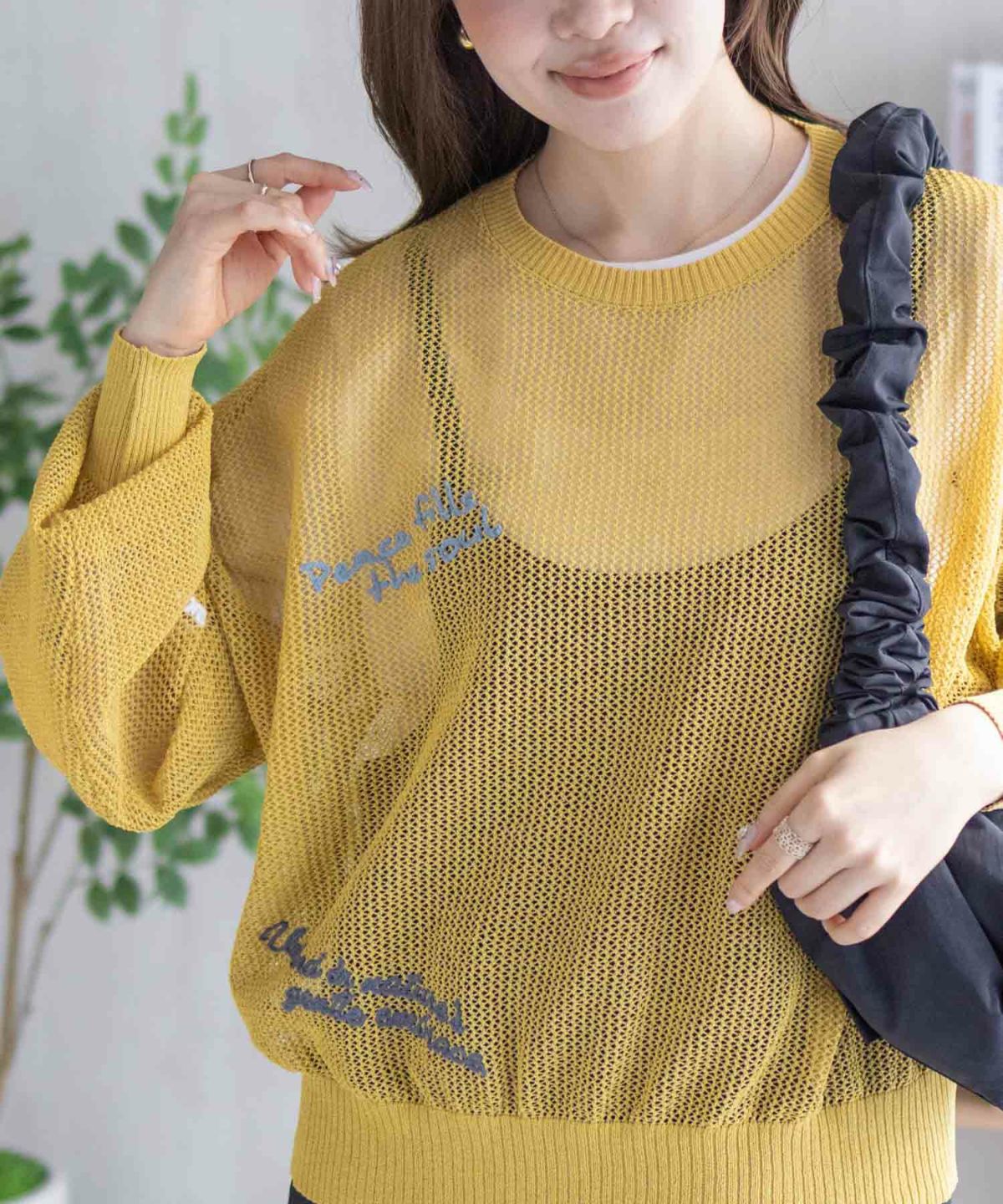 nAvy ランダム刺繍プルオーバー レディース