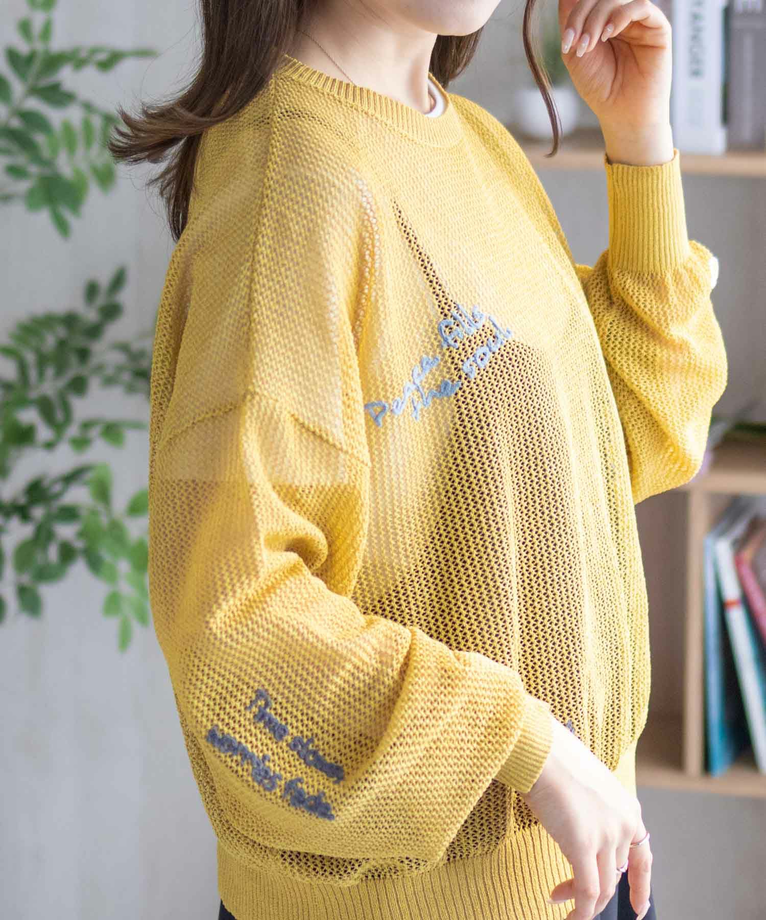 nAvy ランダム刺繍プルオーバー レディース