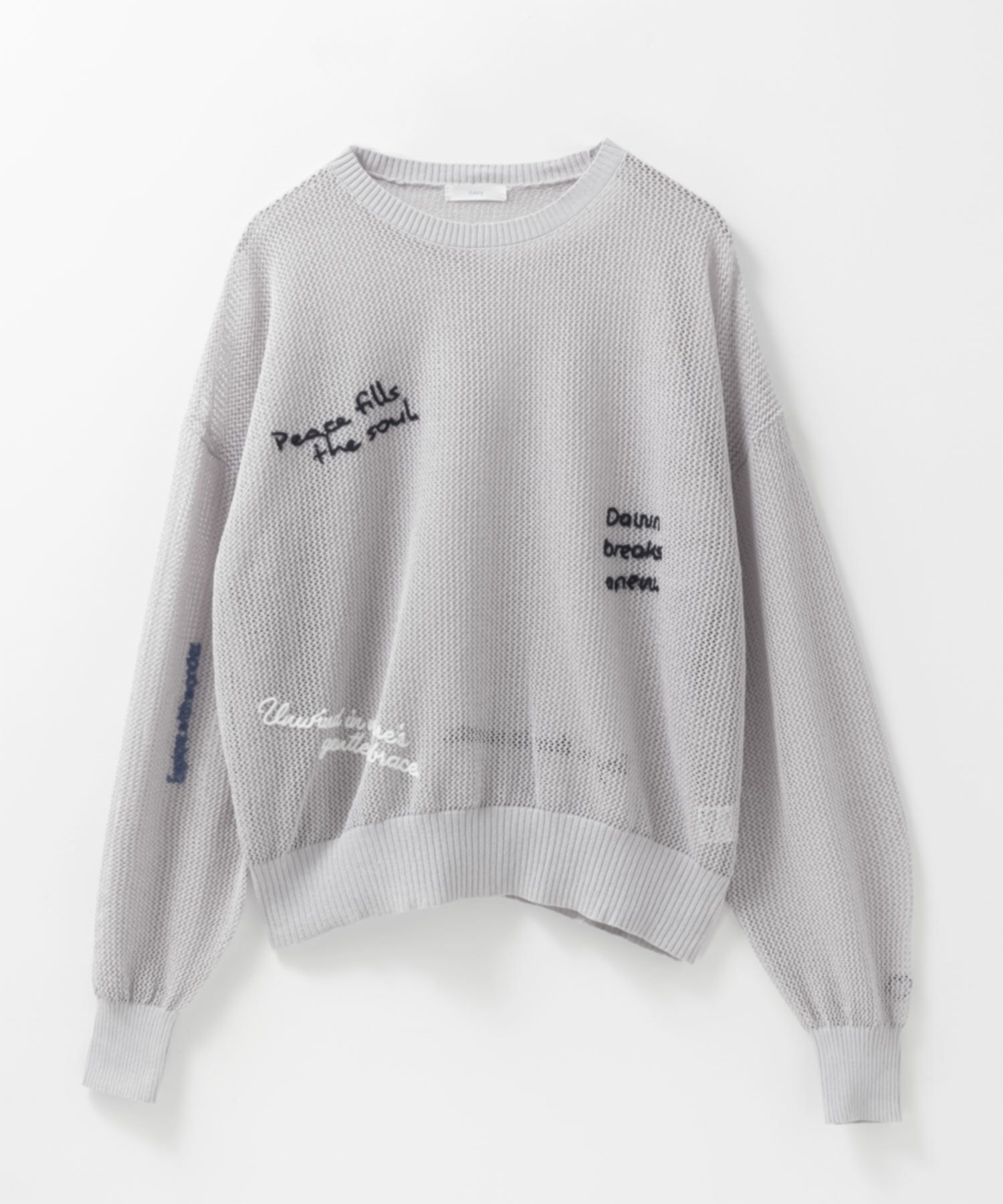 nAvy ランダム刺繍プルオーバー レディース