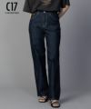 C17 COOL ワイドデニムパンツ レディース