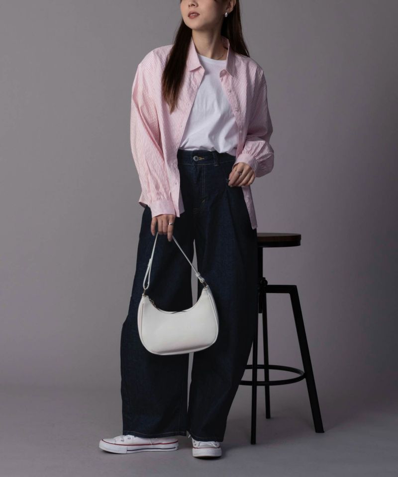 SOMETHING  HANA タックカーブデニムパンツ レディース商品画像-7