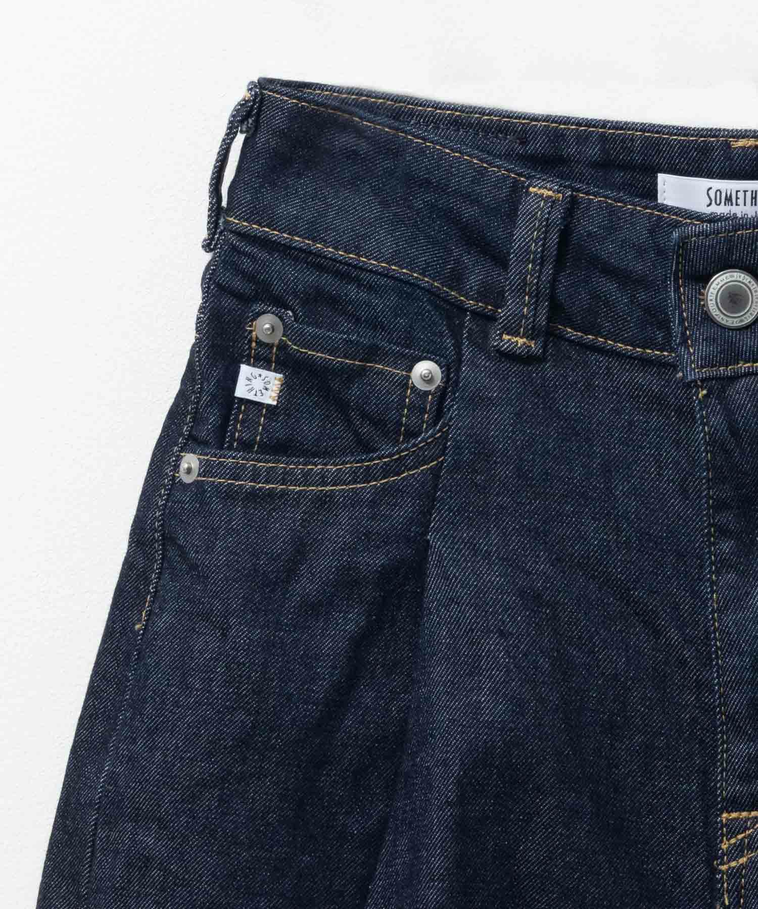 SOMETHING  HANA タックカーブデニムパンツ レディース商品画像-12