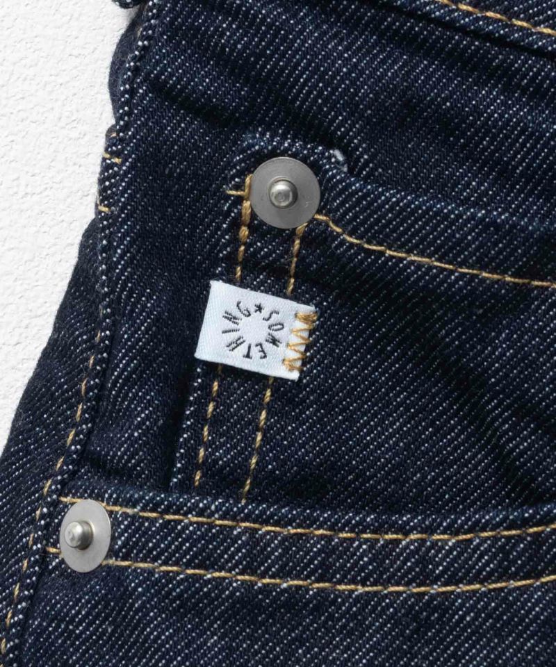 SOMETHING HANA タックカーブデニムパンツ レディース商品画像-17