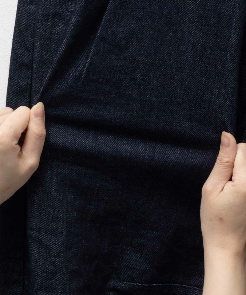 SOMETHING HANA タックカーブデニムパンツ レディース商品画像-19