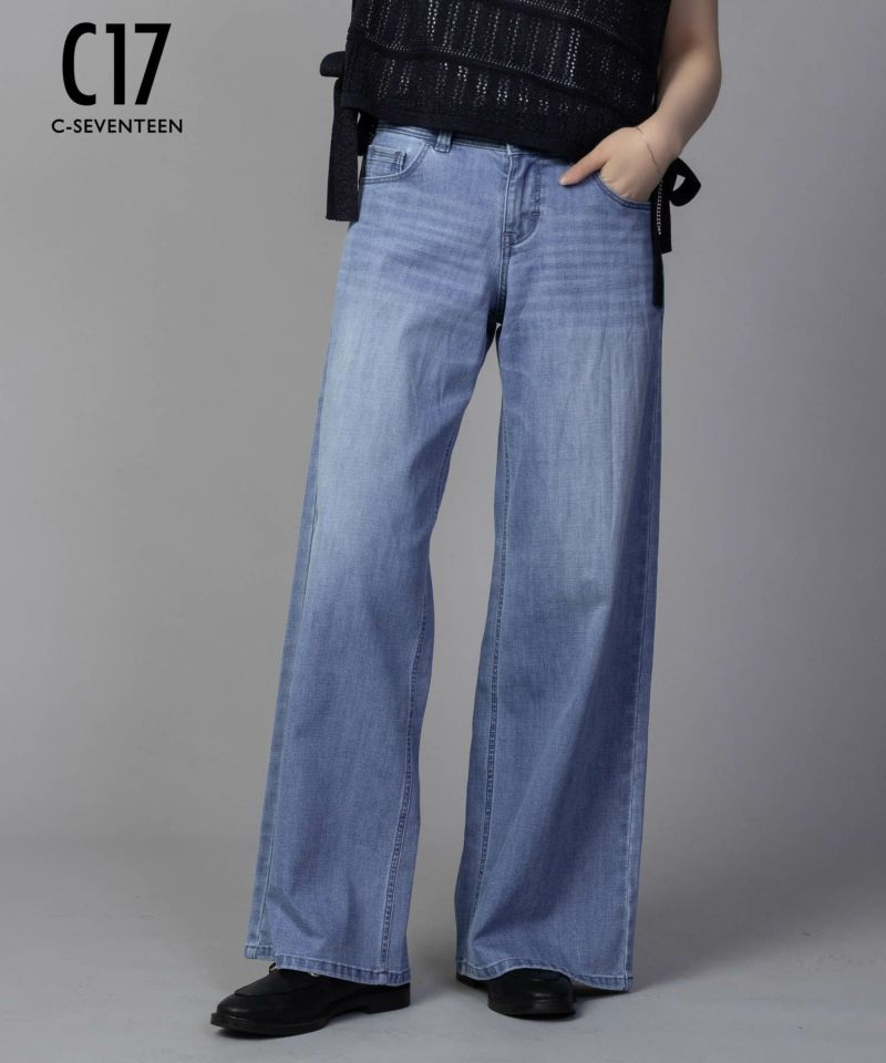 C17  COOL ワイドバギーデニムパンツ レディース商品画像-1