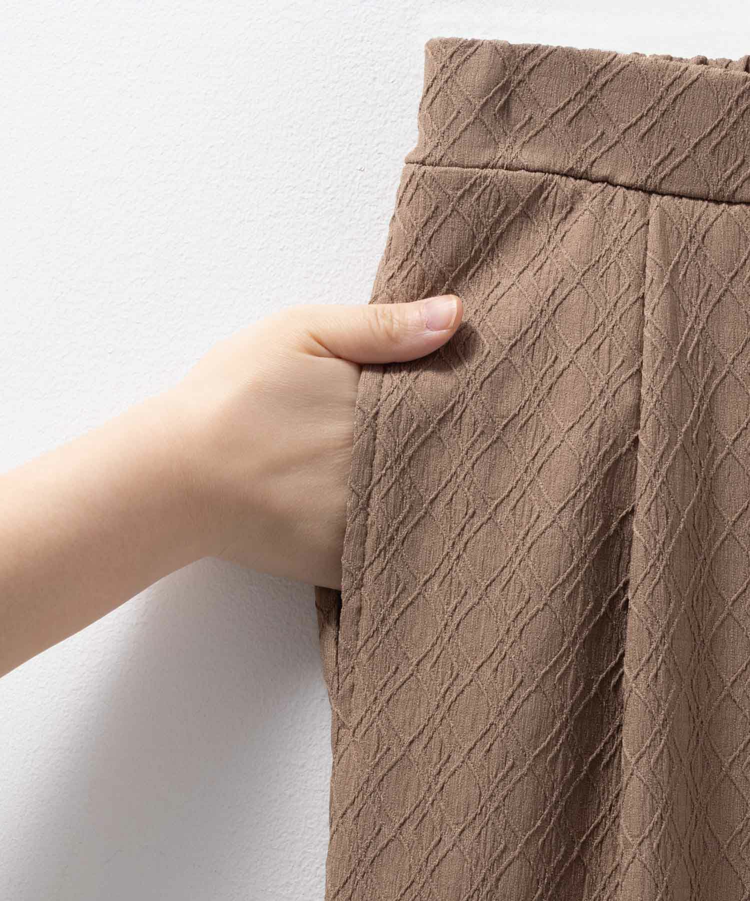 Howdy Marie ジャガードセミワイドパンツ レディース商品画像-17